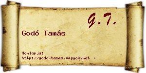 Godó Tamás névjegykártya
